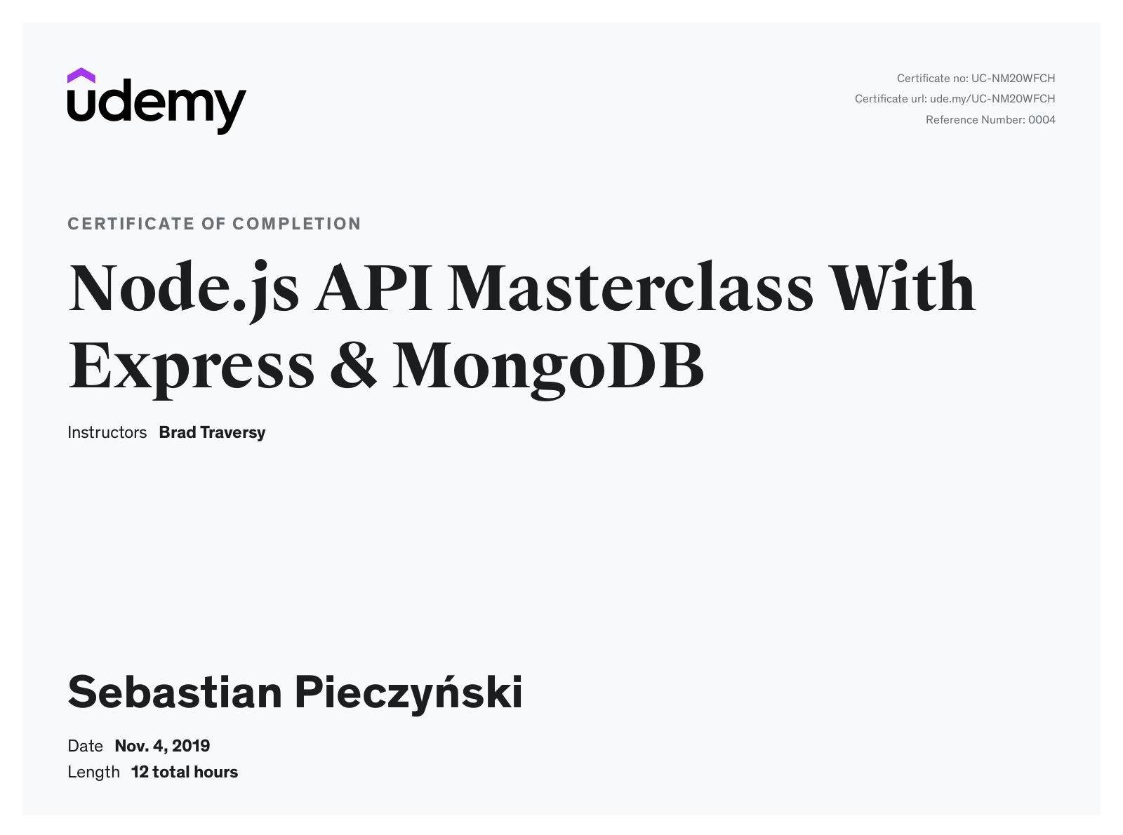 Node.js Masterclass with Express & MongoDB