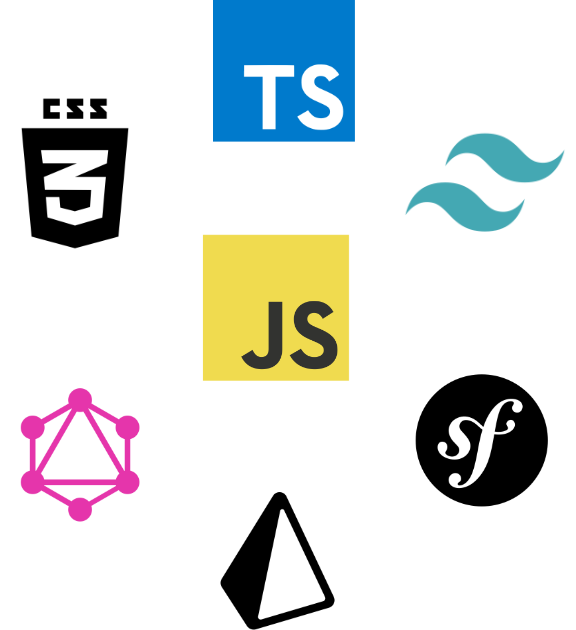 React, JavaScript, TypeScript, CSS, HTML